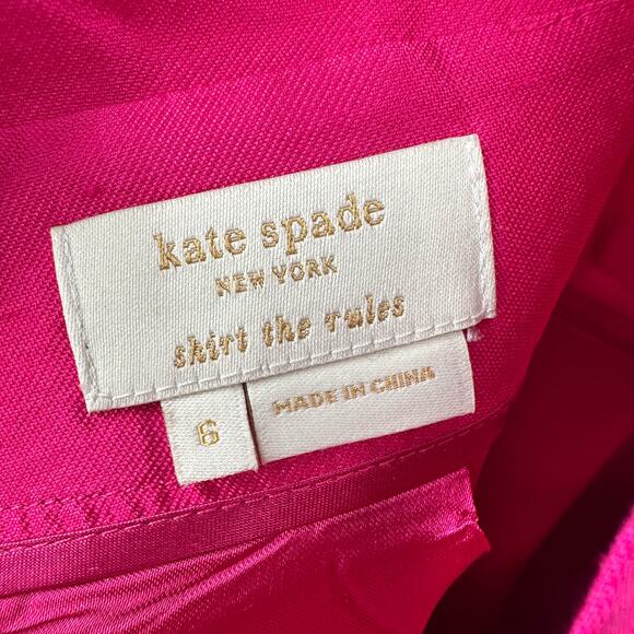 KATE SPADE Pink Silk Taffeta Skirt // 4 - Picture 9 of 9